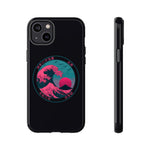 Great Dream Wave Circular Badge Vaporwave Phone Case – Japanese Aesthetic