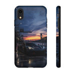 C8 GT Race Car Pit Lane Sunset Phone Case Tough Case