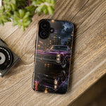 67 GTO Phone Case Purple, Rainy City Night Muscle Car Tough Cover