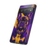 French Bulldog Pop-Art Portrait Tough Phone Case - Purple Gold