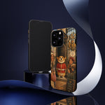 Corgi Royal Guard phone case | Cute British corgi soldier illustration