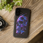Holographic Skull Phone Case, Shattered Glass Iridescent Cover