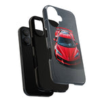Red C8 Z06 Track Wing Tough Phone Case Cover Gift Art