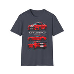 Red 2025 GT350 Muscle Car T-Shirt | Racing Mustang Graphic Tee