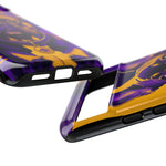 French Bulldog Pop-Art Portrait Tough Phone Case - Purple Gold