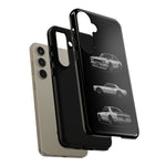Silver Hakosuka Skyline Classic Sports Car Tough Phone Case for JDM Fans