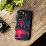Retro 80s Trichrome Vaporwave Phone Case – Three-Color Aesthetic