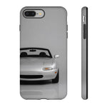 Silver Miata Phone Case, NA Roadster 90s JDM Cover, Gift for Guys