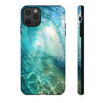 Ocean Wave Tunnel Tough Case | Turquoise Surf Phone Cover