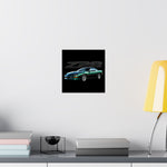 Chevy Camaro Z28 Poster 4th Gen Green Muscle Car Wall Art