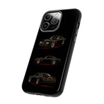 Trans Am Phone Case Black Gold, Three-View Vector Tough Cover