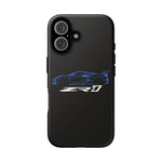 Blue C8 ZR1 Phone Case for Supercar Enthusiasts