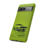 Green Cuda Muscle Car phone case for Gear Heads