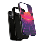 Classic Grid Sunset Vaporwave Art Tough Phone Case