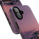 Sunset Skyline GT-R R32 phone case | car reflection, purple dusk