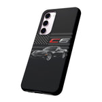 Black C6 Phone Case American Sports Car Tough Cover Gift