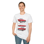 Red 1966 Continental Classic Car T-Shirt | Vintage Convertible Illustration