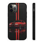 Fox Body Mustang Phone Case, Red 87 Muscle Car Stripe Studio Cover