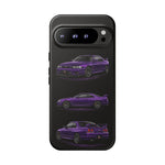 Purple R33 Skyline GTR JDM Sports Car Phone Case Tough Multi View