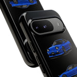 Blue 180SX JDM Sports Car Phone Case Tough Multi View