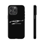 White C8 Z06 Phone Case for Chevy Fans, Tough Protective Cover