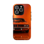 Orange Cuda Phone Case, 71 Classic Muscle Car Tough Cover