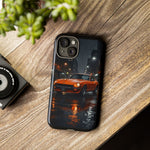 Orange Datsun 240Z on Rainy City Street phone case | Tough Cases