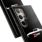 1970 Camaro Z28 White Silhouette Tough Phone Case Cover Gift