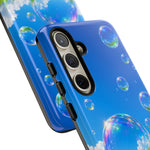 Bubbles Over Grass phone case | Tough Cover