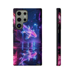 Neon Koi Reflection Vaporwave phone case | Tough Cover