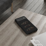 Trans Am Phone Case Black Gold, Three-View Vector Tough Cover
