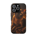 Burmese Golden Sable Portrait Art Tough Phone Case
