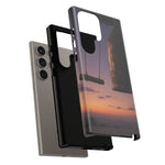Temple Bell Sunset Phone Case Japan Zen Tough Case