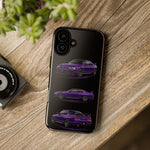 Purple R33 Skyline GTR JDM Sports Car Phone Case Tough Multi View