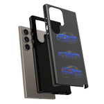 Blue 180SX JDM Sports Car Phone Case Tough Multi View