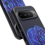 Neon Blue Tiger phone case | tough protective cover