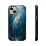 Painterly Marine Art Phone Case, Tarpon Surface Light Cover