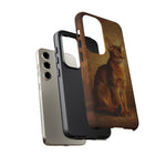 Abyssinian Warm Ticked Portrait Art Tough Phone Case