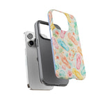 Watercolor Flip Flops pattern Tough Case | Beach Shells Phone Cover