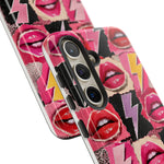 Pop Art Lips and Lightning Bolt Phone Case