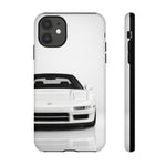 White NSX Phone Case, Retro 90s JDM Supercar Cover, Gift for Car Lovers