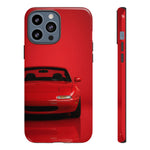 Red Miata Phone Case, NA MX5 90s JDM Roadster Tough Cover