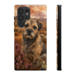 Border Terrier Earthy Watercolor Art Tough Phone Case