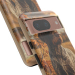 German Wirehaired Pointer Autumn Art Tough Phone Case