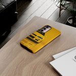 Yellow Skyline Phone Case, R34 GTR 90s JDM Legend Tough Cover for Men Gift