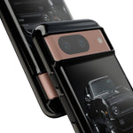 Black 1970 Nova SS Studio Front Tough Phone Case for Muscle Car Fans