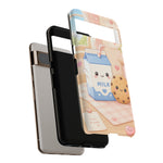 Milk Cookie Phone Case Cute Food Kawaii Tough Cover Gift Art