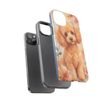 Miniature Poodle Whimsical Watercolor Art Tough Phone Case