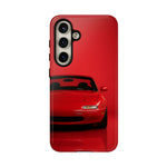 Red Miata Phone Case, NA MX5 90s JDM Roadster Tough Cover