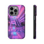 Empty Mall Escalator Vaporwave Art Tough Phone Case
